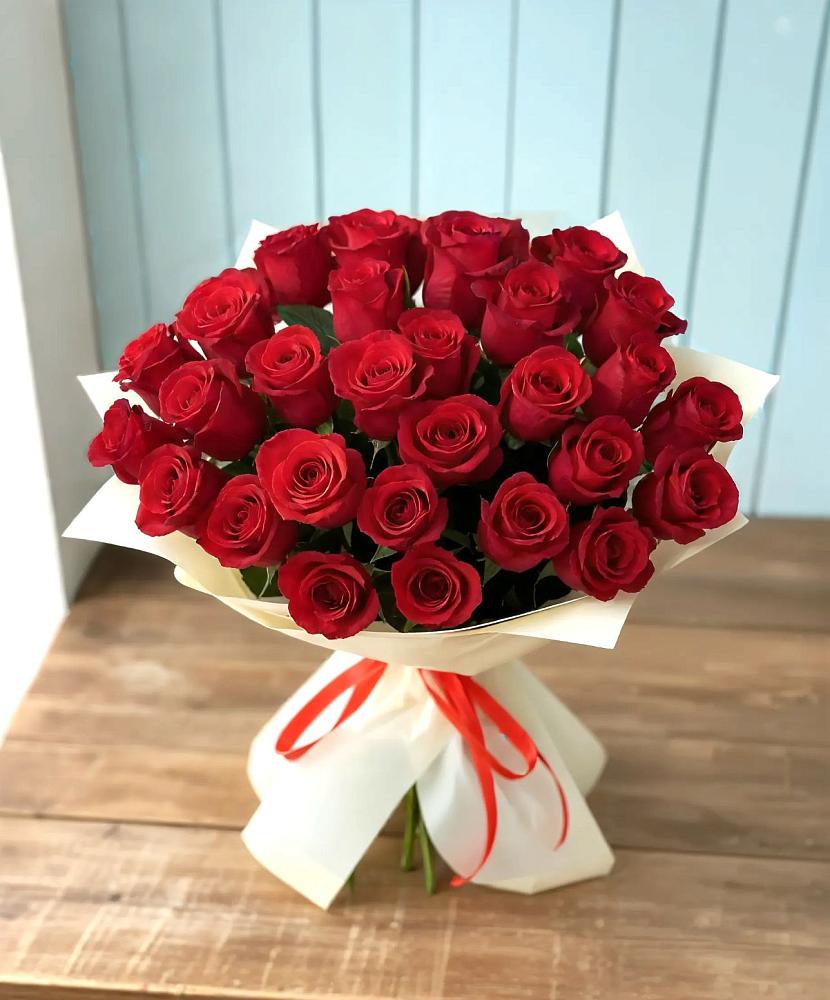 Букет 29 Красных роз в Вершину Тёи
