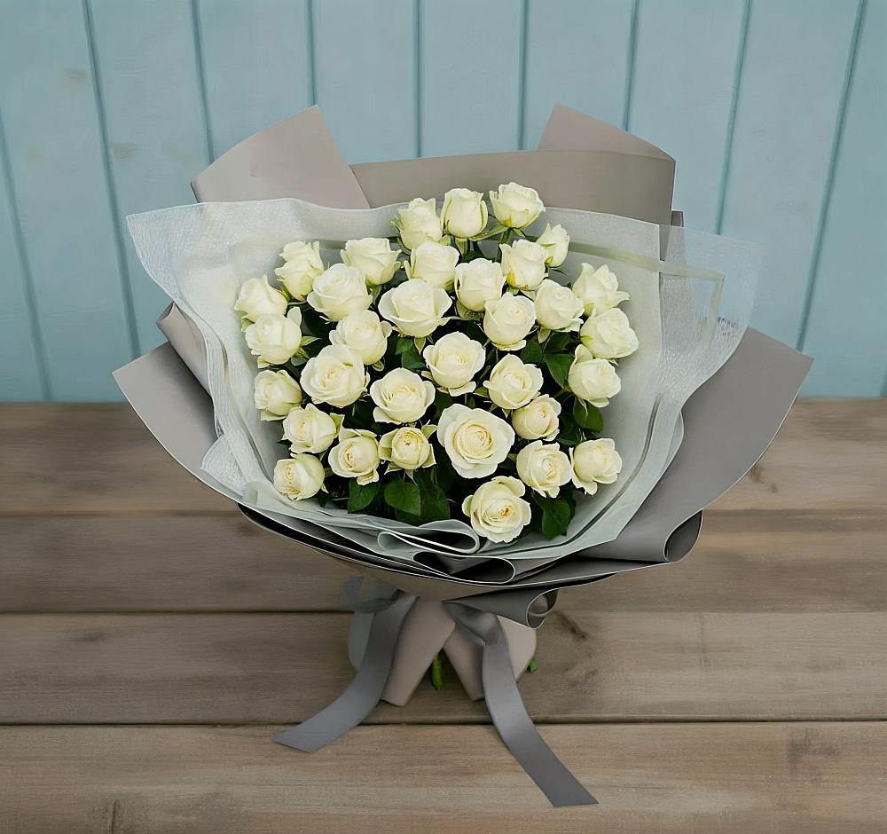 Букет Белоснежная нежность в Вершину Тёи