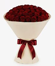 Букет 101 Бордовая роза Блэк Бакарра в Вершину Тёи