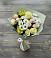 Букет цветов из: Альстромерии, Розы и Хризантемы в Вершину Тёи