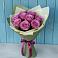 Букет Розы Фёрст Леди в Вершину Тёи