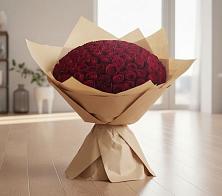 Букет 101 Красная роза в Вершину Тёи