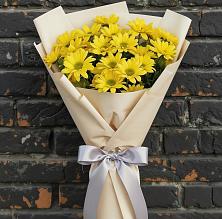 Букет цветов из:  Хризантемы в Вершину Тёи
