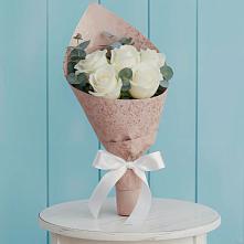 Букет цветов из:  Розы в Вершину Тёи