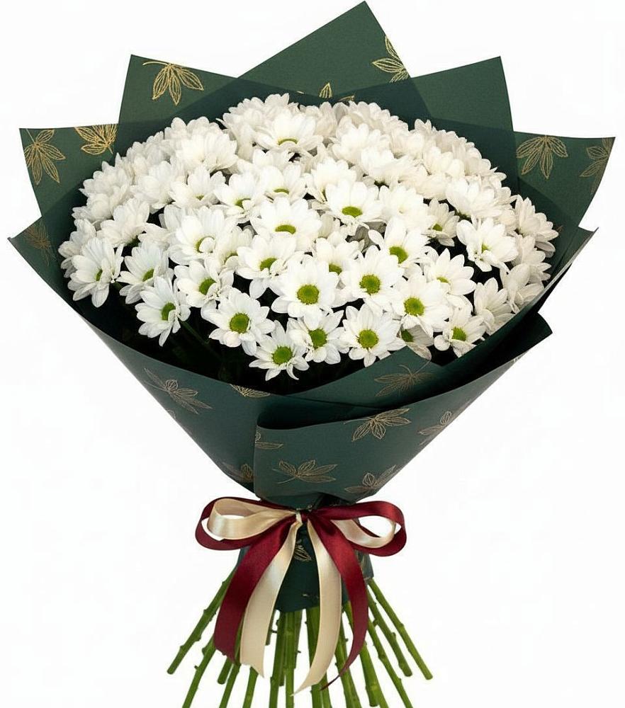 Букет цветов из: Хризантемы в Вершину Тёи